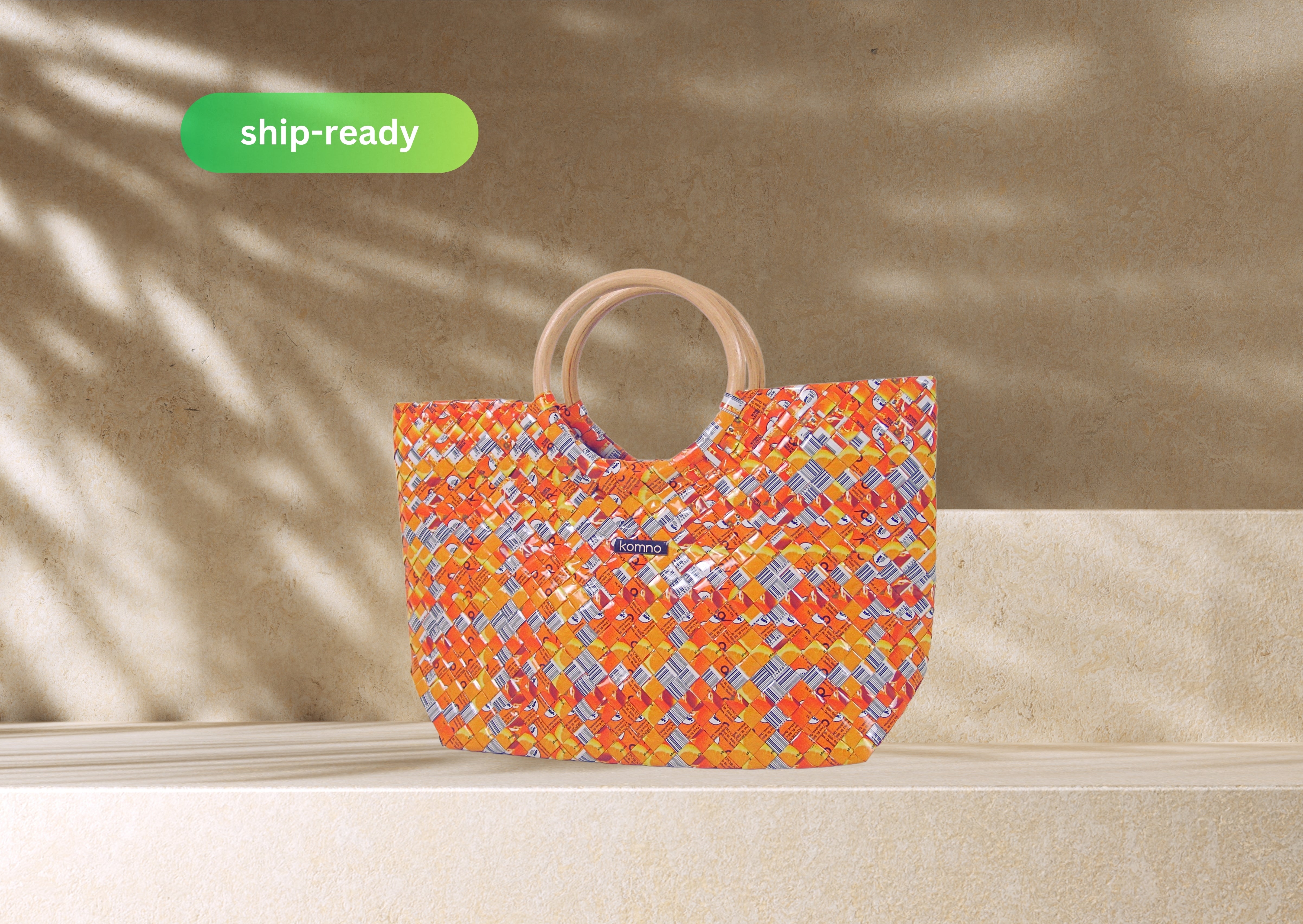 Santa Fe Tote Small - Spiced Tangerine