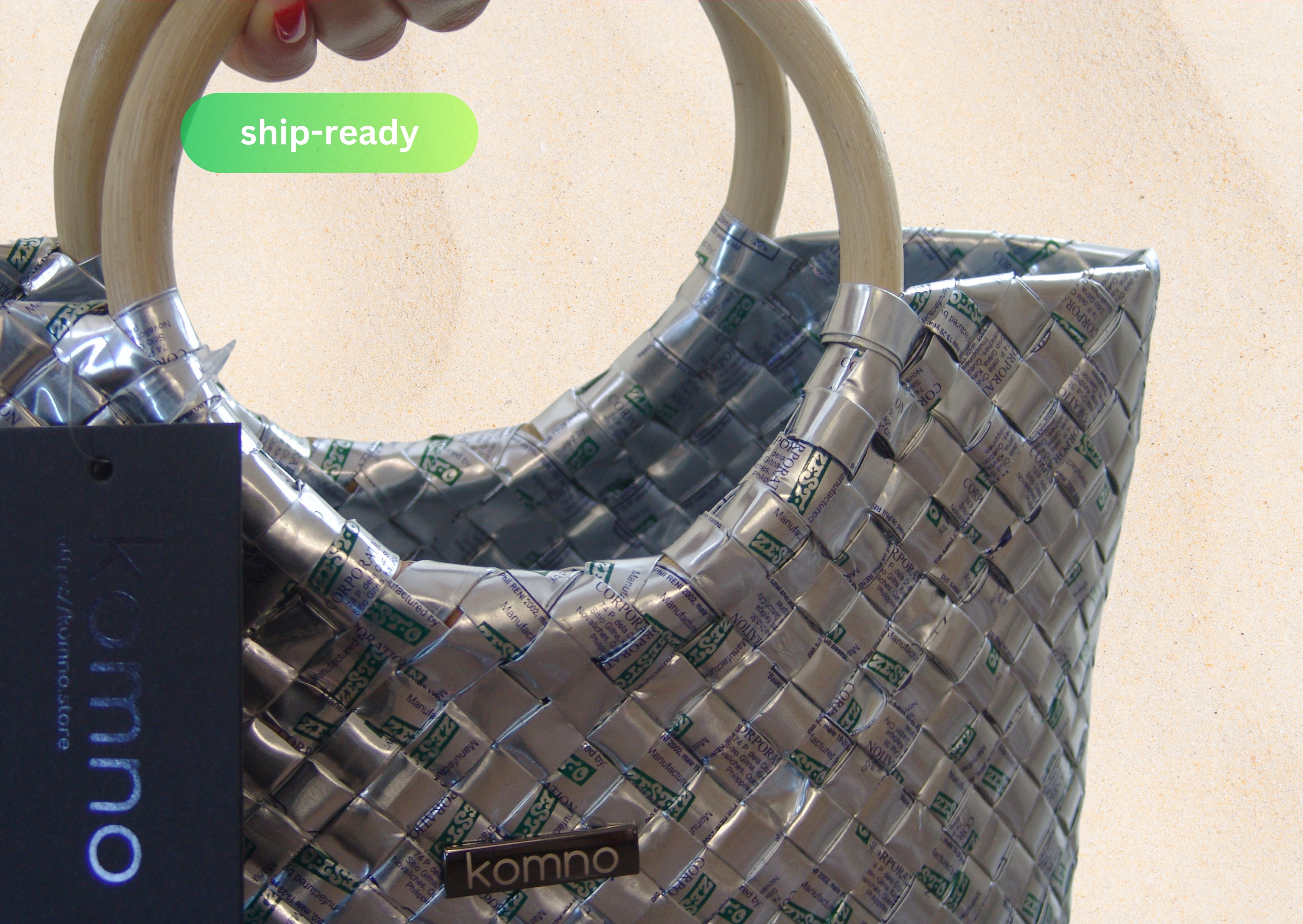 Santa Fe Tote Mini - Silver Shimmer