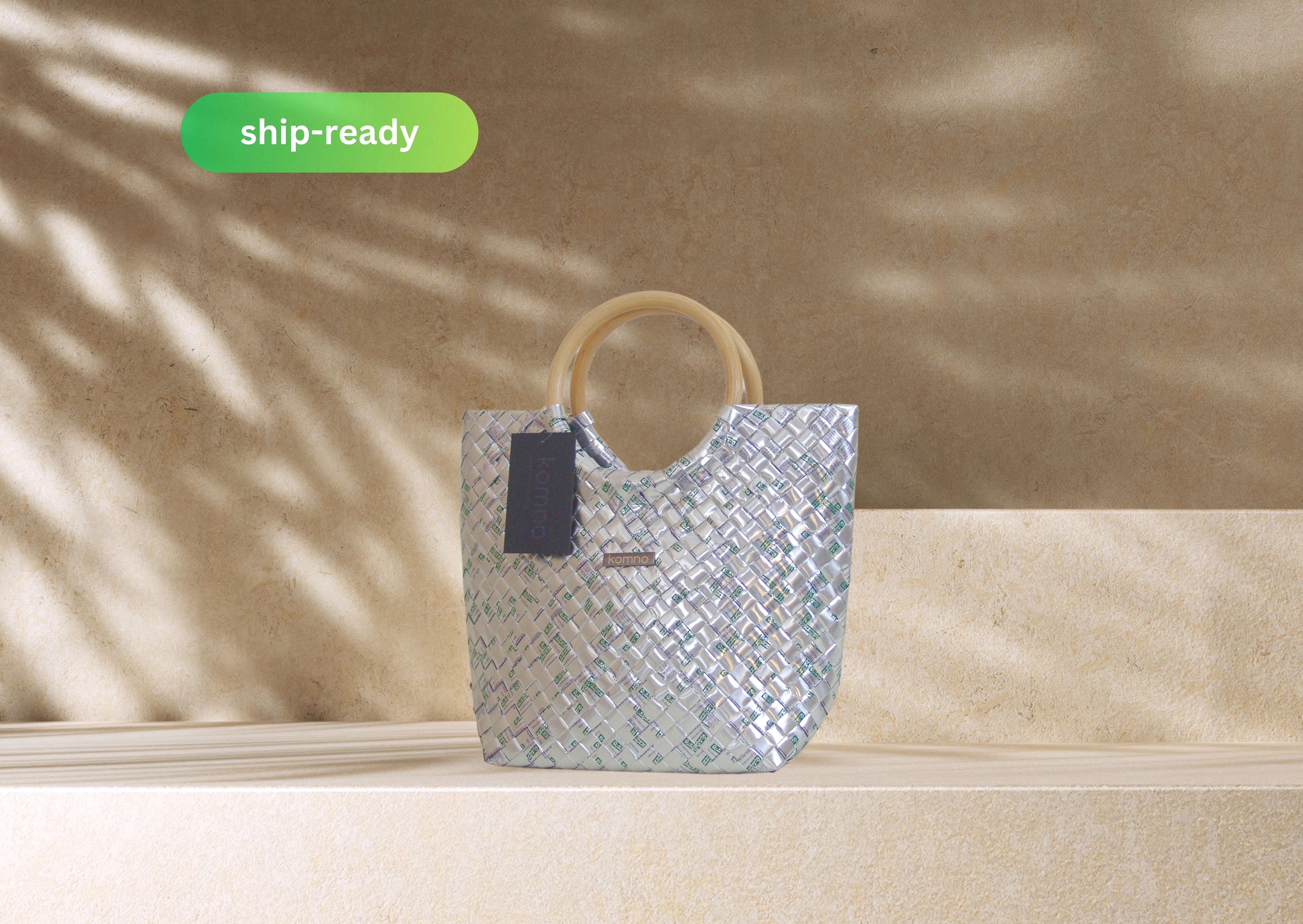 Santa Fe Tote Mini - Silver Shimmer