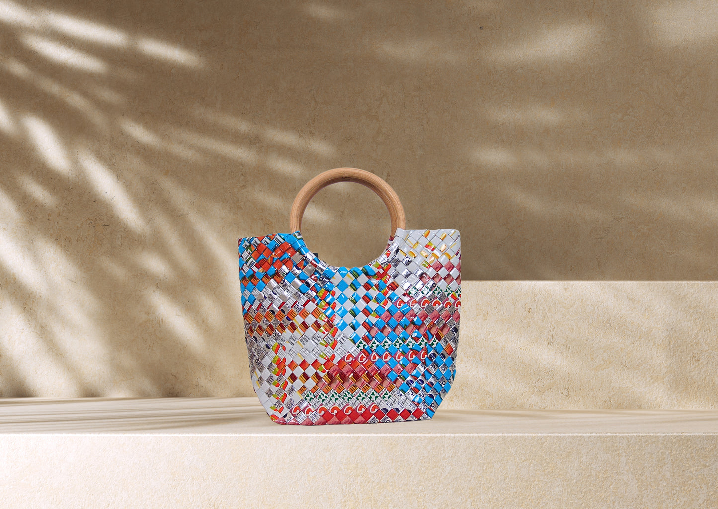 Santa Fe Tote Mini - Azure Bloom